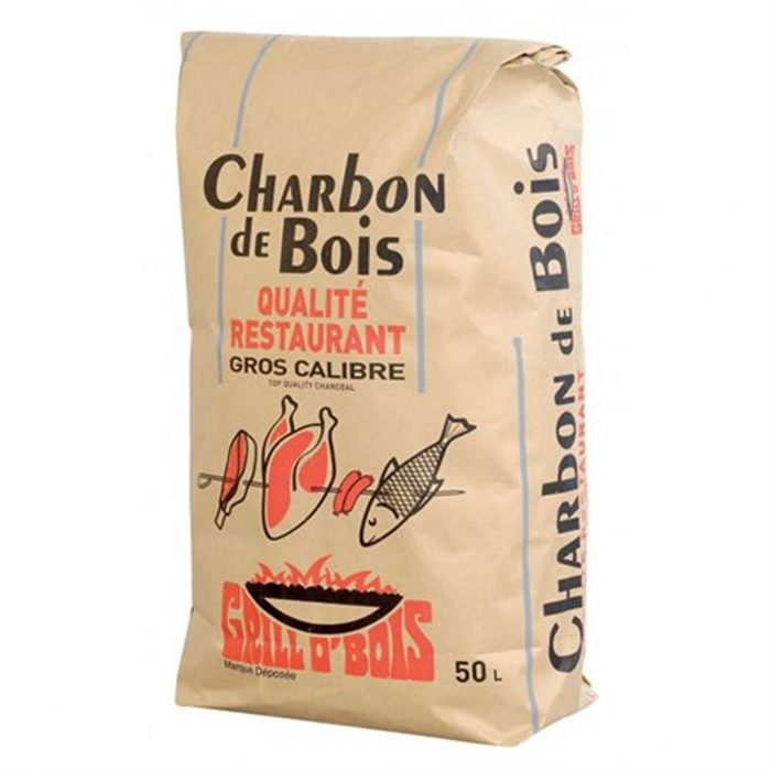sac charbon de bois 50 litres